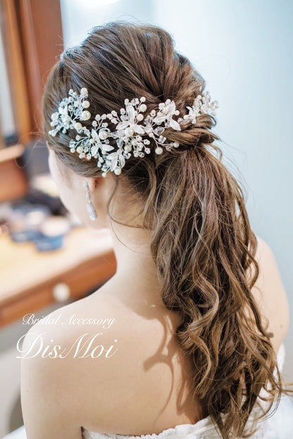 【ヘッドドレス】小枝アクセサリー silver/gold ~ブライダルヘッドドレス~ ≪HV-09≫ 【結婚式 ヘアアクセサリー】