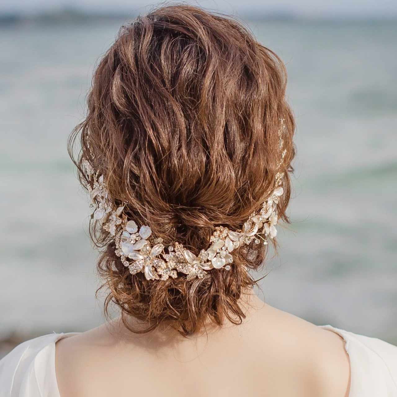 【ヘッドドレス】小枝アクセサリー silver/gold ~ブライダルヘッドドレス~ ≪HV-19≫ 【結婚式　ヘアアクセサリー】