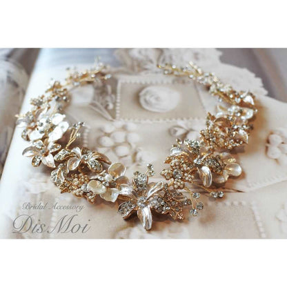 【ヘッドドレス】小枝アクセサリー silver/gold ~ブライダルヘッドドレス~ ≪HV-19≫ 【結婚式 ヘアアクセサリー】
