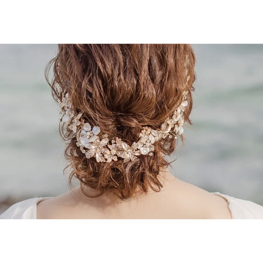 【ヘッドドレス】小枝アクセサリー silver/gold ~ブライダルヘッドドレス~ ≪HV-19≫ 【結婚式　ヘアアクセサリー】