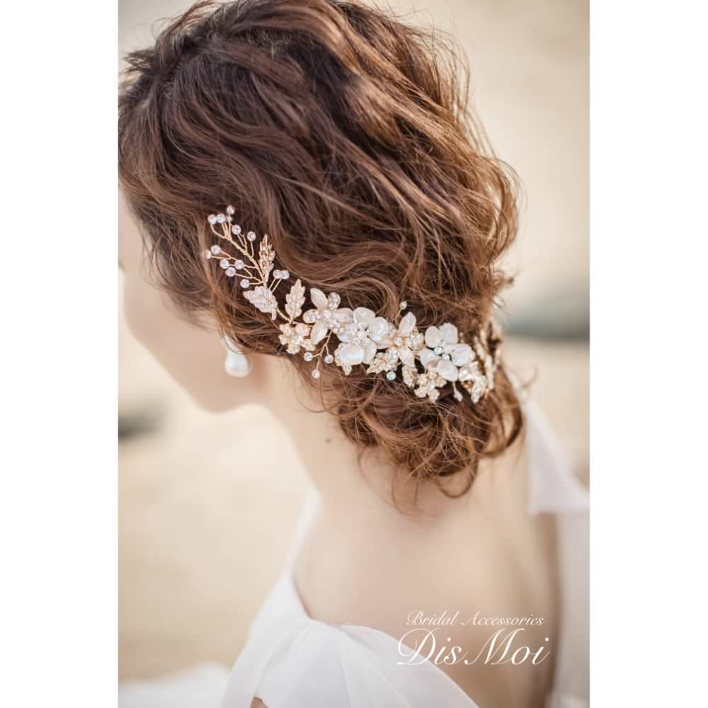 【ヘッドドレス】小枝アクセサリー silver/gold ~ブライダルヘッドドレス~ ≪HV-19≫ 【結婚式 ヘアアクセサリー】