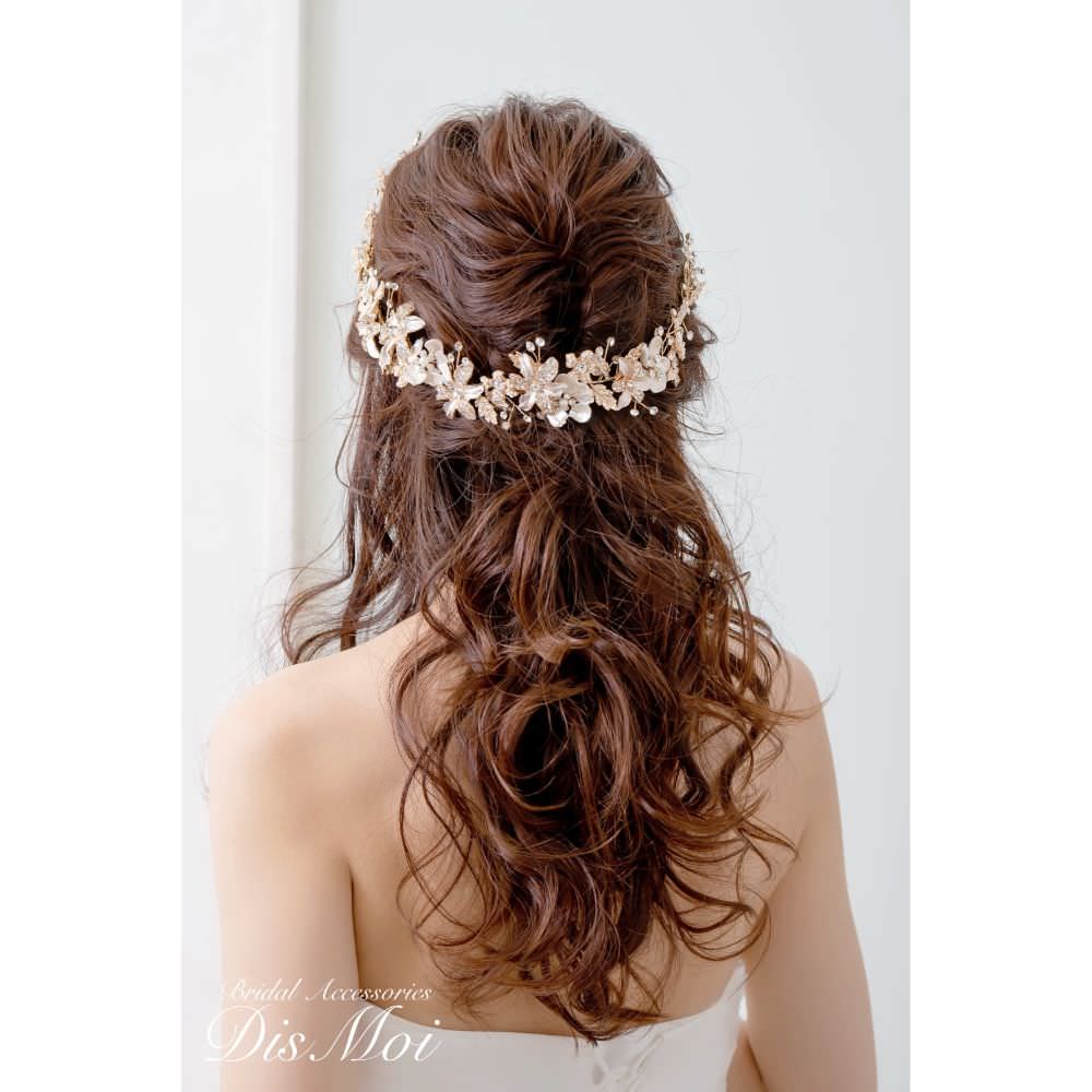 【ヘッドドレス】小枝アクセサリー silver/gold ~ブライダルヘッドドレス~ ≪HV-19≫ 【結婚式 ヘアアクセサリー】