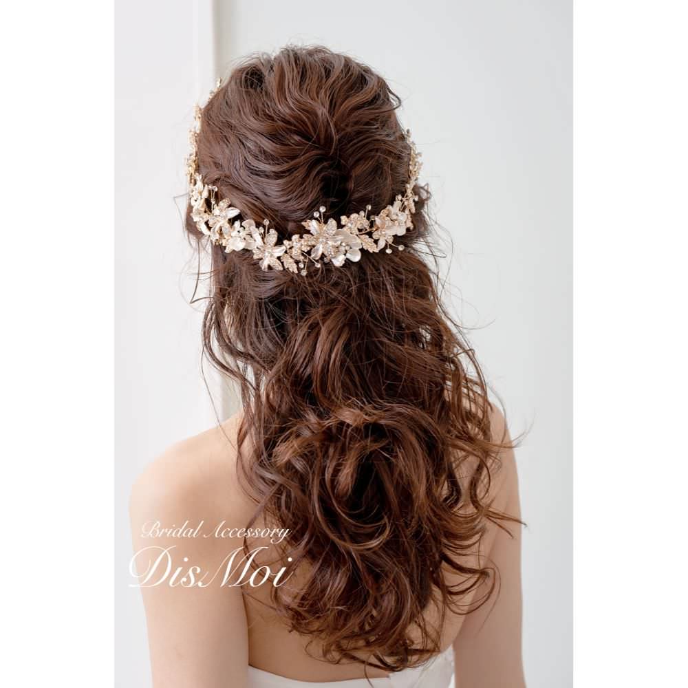 【ヘッドドレス】小枝アクセサリー silver/gold ~ブライダルヘッドドレス~ ≪HV-19≫ 【結婚式 ヘアアクセサリー】