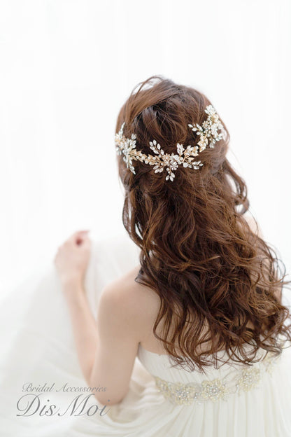 【ヘッドドレス】小枝アクセサリー silver/gold ~ブライダルヘッドドレス~ ≪HV-21≫ 【結婚式　ヘアアクセサリー】