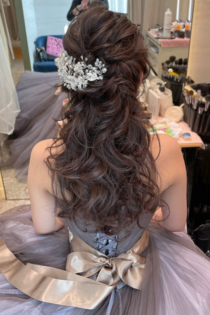 【ヘッドドレス】小枝アクセサリー ~ブライダルヘッドドレス~ ≪HV-25≫ 【結婚式 ヘアアクセサリー】