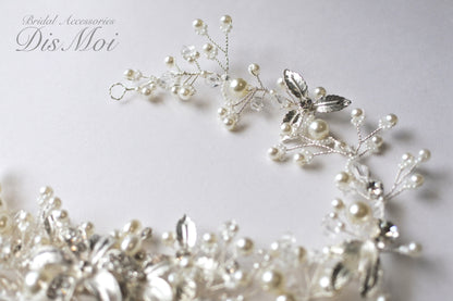 【ヘッドドレス】小枝アクセサリー ~ブライダルヘッドドレス~ ≪HV-25≫ 【結婚式 ヘアアクセサリー】