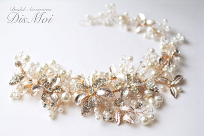 【ヘッドドレス】小枝アクセサリー ~ブライダルヘッドドレス~ ≪HV-25≫ 【結婚式 ヘアアクセサリー】