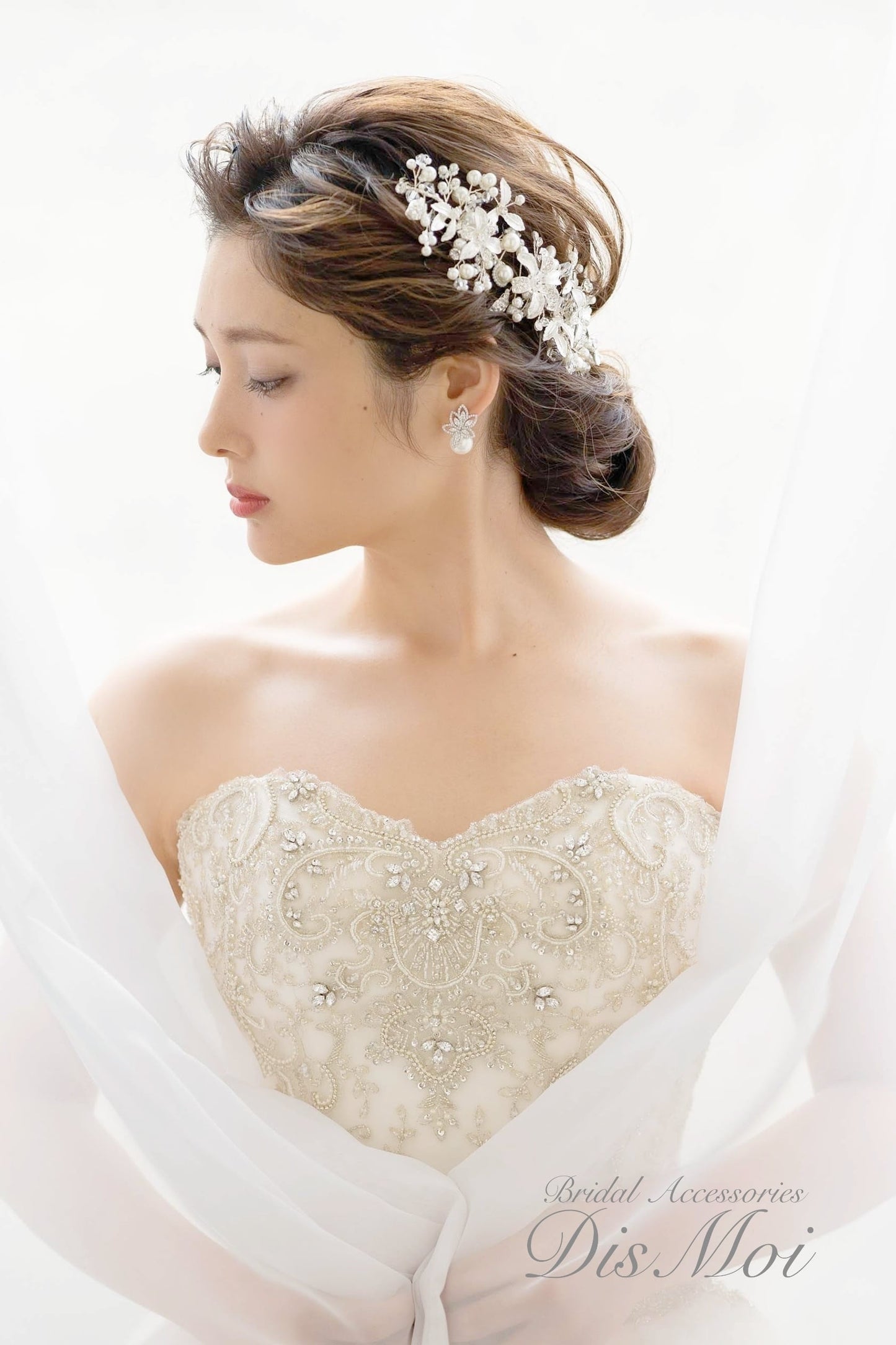 【ヘッドドレス】小枝アクセサリー ~ブライダルヘッドドレス~ ≪HV-25≫ 【結婚式 ヘアアクセサリー】