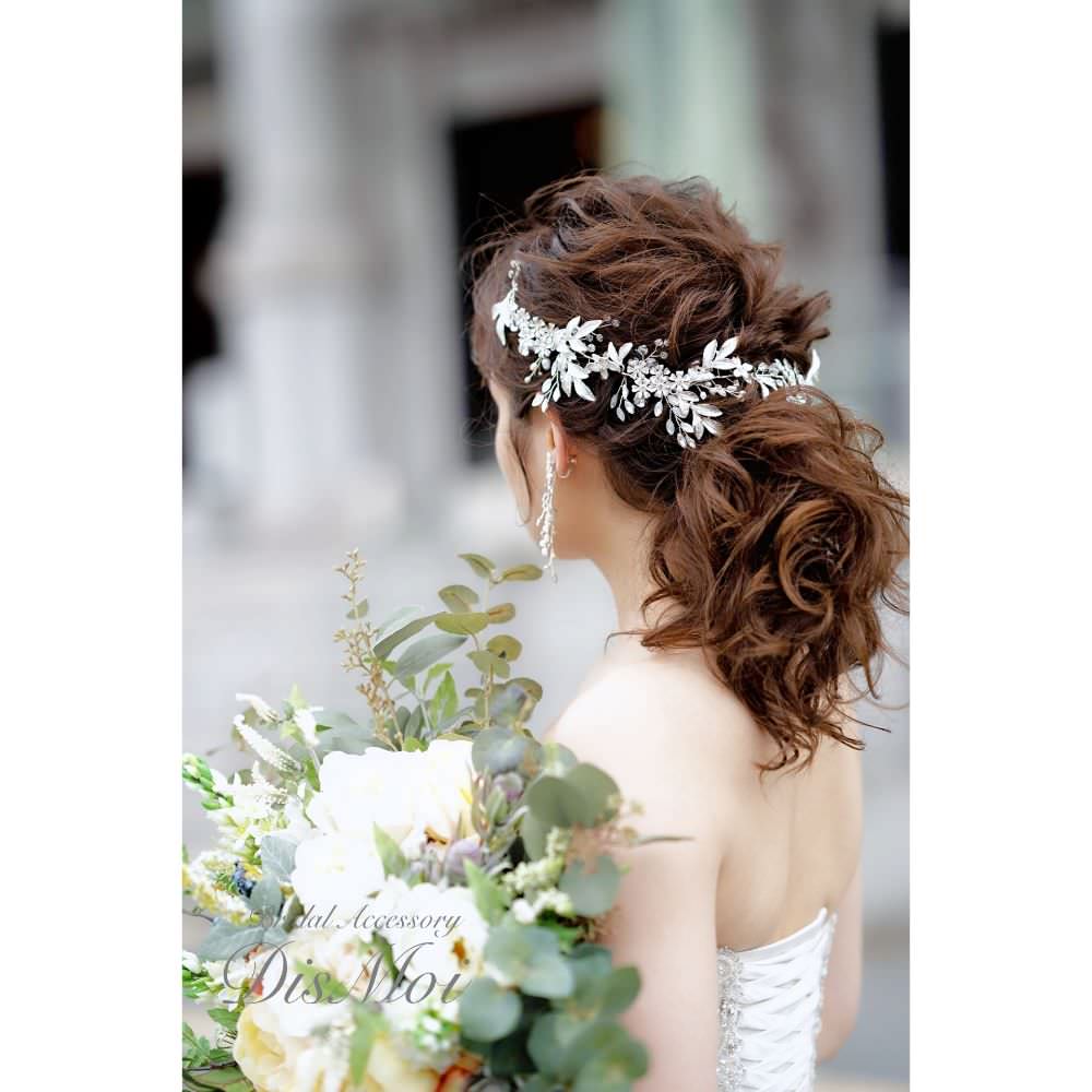 【ヘッドドレス】小枝アクセサリー ~ブライダルヘッドドレス~ ≪HV-26≫ 【結婚式 ヘアアクセサリー】