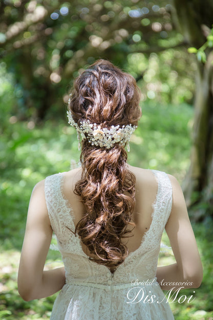 【ヘッドドレス】小枝アクセサリー ~ブライダルヘッドドレス~ ≪HV-31≫ 【結婚式 ヘアアクセサリー】