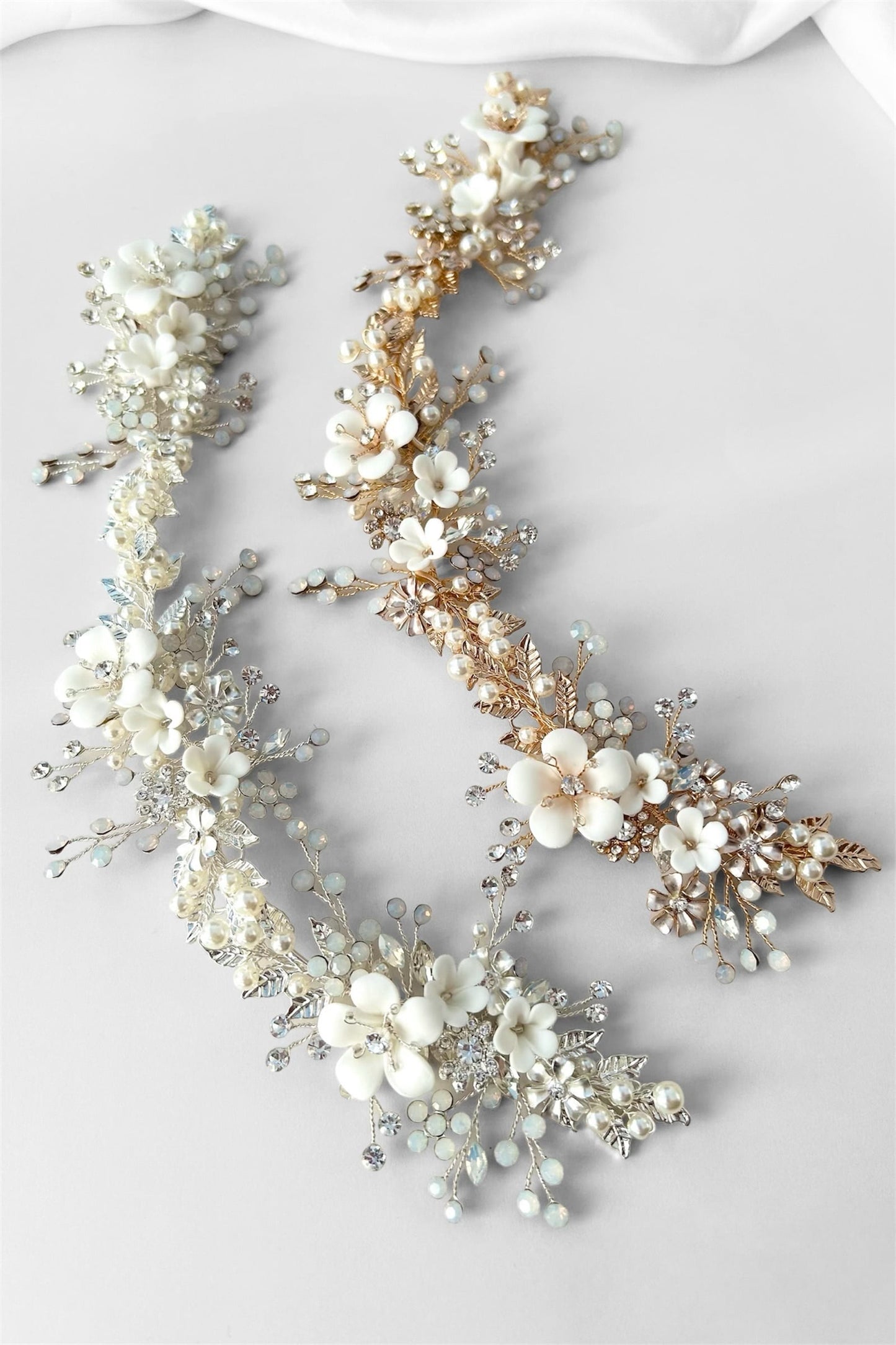 【ヘッドドレス】小枝アクセサリー silver/gold ~ブライダルヘッドドレス~ ≪HV-35≫ 【結婚式 ヘアアクセサリー】