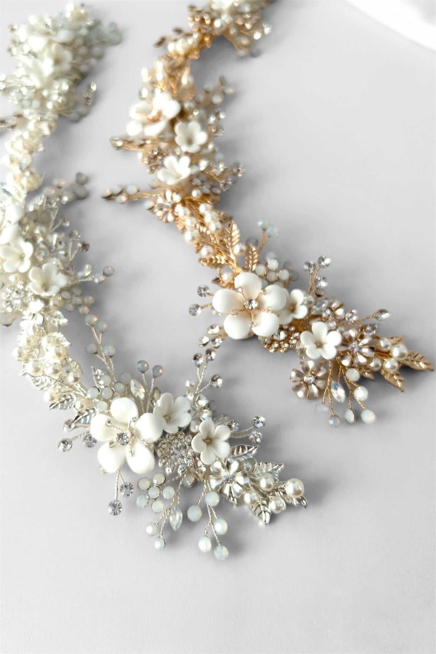 【ヘッドドレス】小枝アクセサリー silver/gold ~ブライダルヘッドドレス~ ≪HV-35≫ 【結婚式 ヘアアクセサリー】