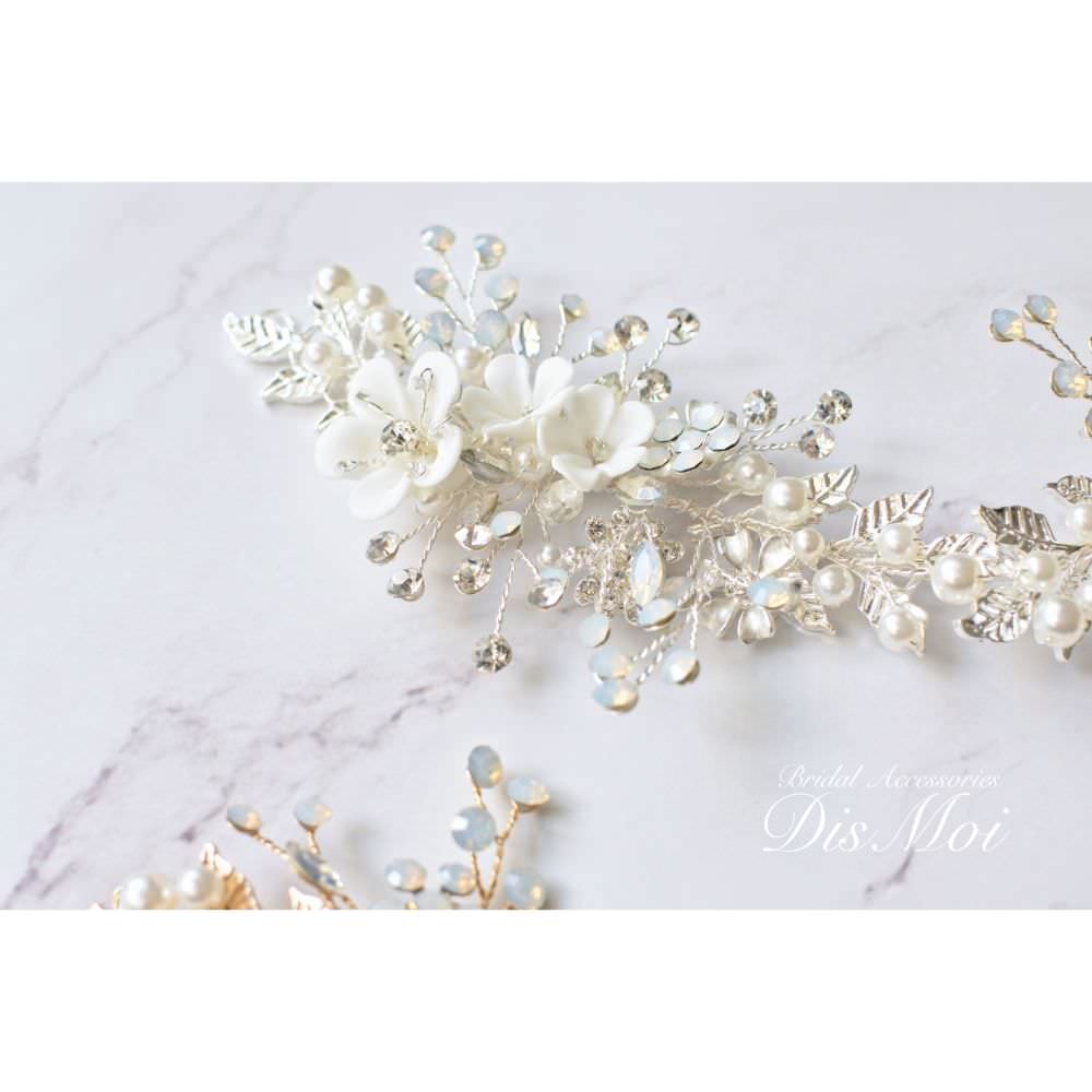 【ヘッドドレス】小枝アクセサリー silver/gold ~ブライダルヘッドドレス~ ≪HV-35≫ 【結婚式 ヘアアクセサリー】