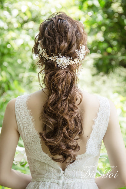 【ヘッドドレス】小枝アクセサリー silver/gold ~ブライダルヘッドドレス~ ≪HV-35≫ 【結婚式 ヘアアクセサリー】