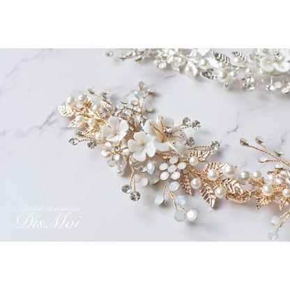 【ヘッドドレス】小枝アクセサリー silver/gold ~ブライダルヘッドドレス~ ≪HV-35≫ 【結婚式 ヘアアクセサリー】