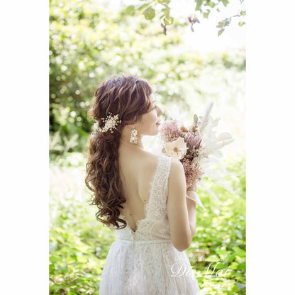 【ヘッドドレス】小枝アクセサリー silver/gold ~ブライダルヘッドドレス~ ≪HV-35≫ 【結婚式 ヘアアクセサリー】