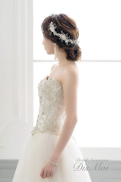 【ヘッドドレス】小枝アクセサリー silver/gold ~ブライダルヘッドドレス~ ≪HV-35≫ 【結婚式 ヘアアクセサリー】