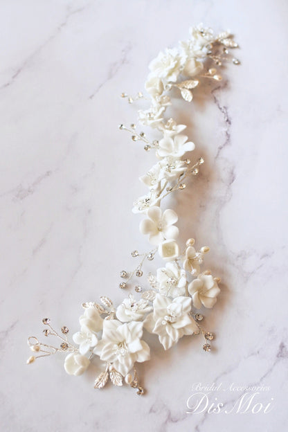 【ヘッドドレス】小枝アクセサリー ~ブライダルヘッドドレス~ ≪HV-37≫ 【結婚式 ヘアアクセサリー】