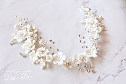 【ヘッドドレス】小枝アクセサリー ~ブライダルヘッドドレス~ ≪HV-37≫ 【結婚式 ヘアアクセサリー】