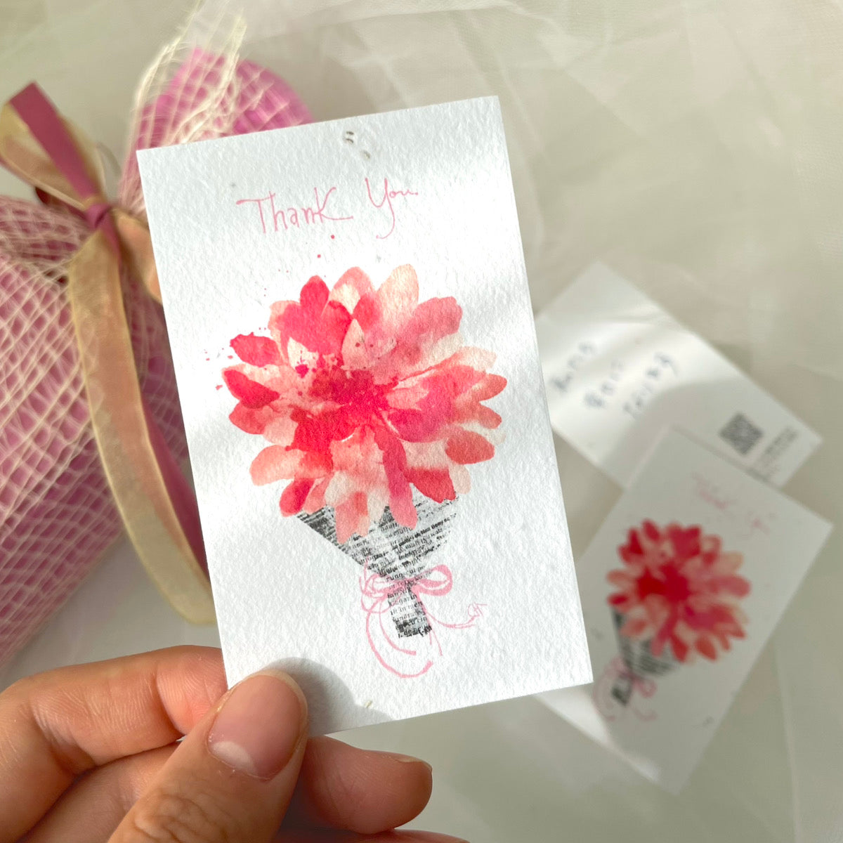 芽が出るThank you カード【結婚式 挙式 披露宴 演出グッズ】