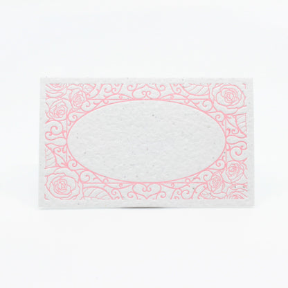 芽が出る席札-クラシカルピンク【結婚式 ペーパー 席札】