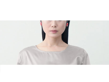 RITUAL 水引 ピアス/イヤリング [Heart Pearl][Red]/ブライダルアクセサリー 【結婚式 和装 アクセサリー】