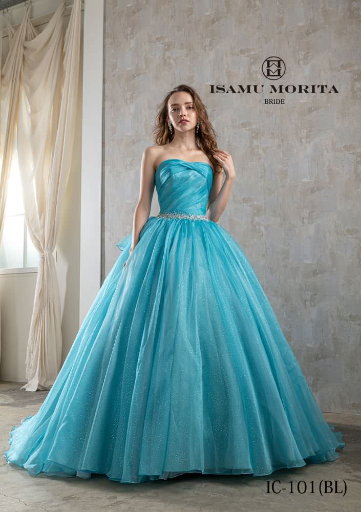 IC-101(BL) 【結婚式 カラードレス レンタル】