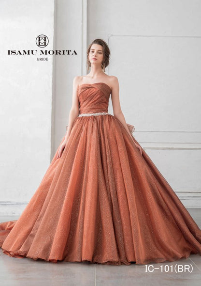 IC-101(BR) 【結婚式 カラードレス レンタル】