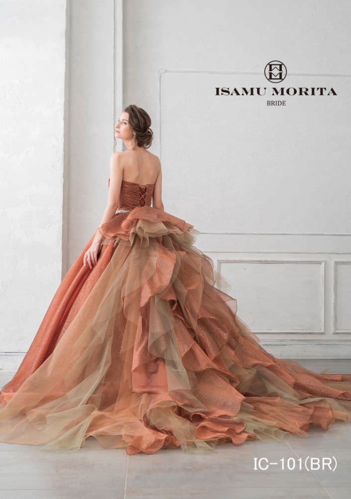 IC-101(BR) 【結婚式 カラードレス レンタル】
