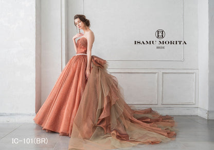 IC-101(BR) 【結婚式 カラードレス レンタル】