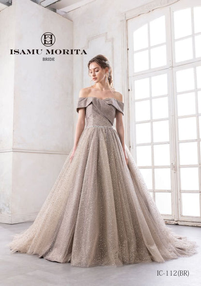 IC-112(BR) 【結婚式 カラードレス レンタル】