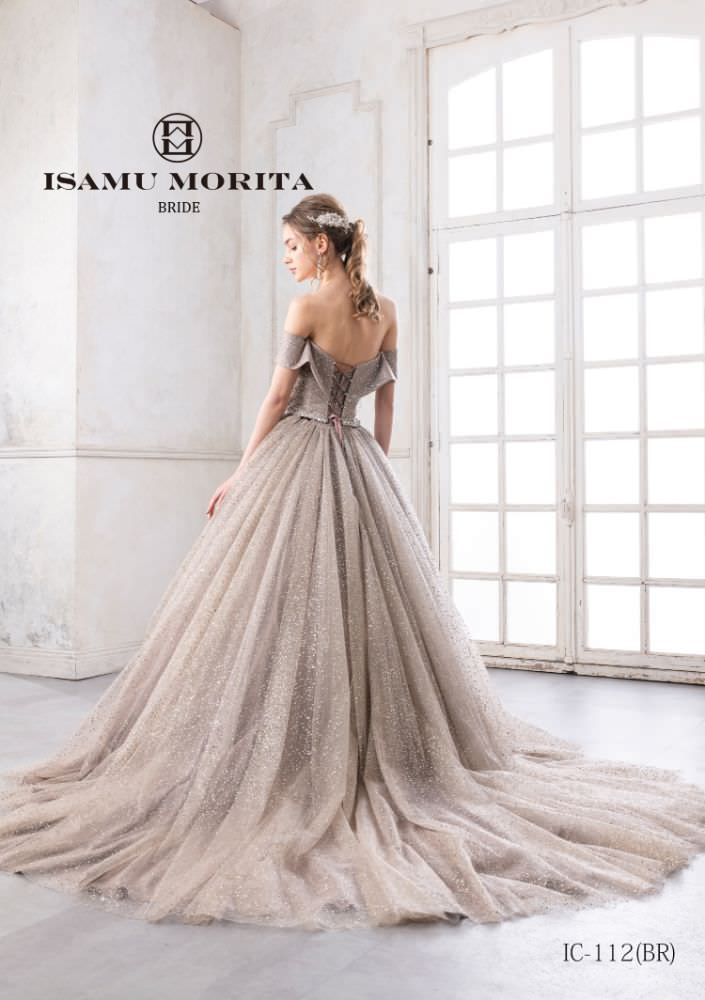 IC-112(BR) 【結婚式 カラードレス レンタル】