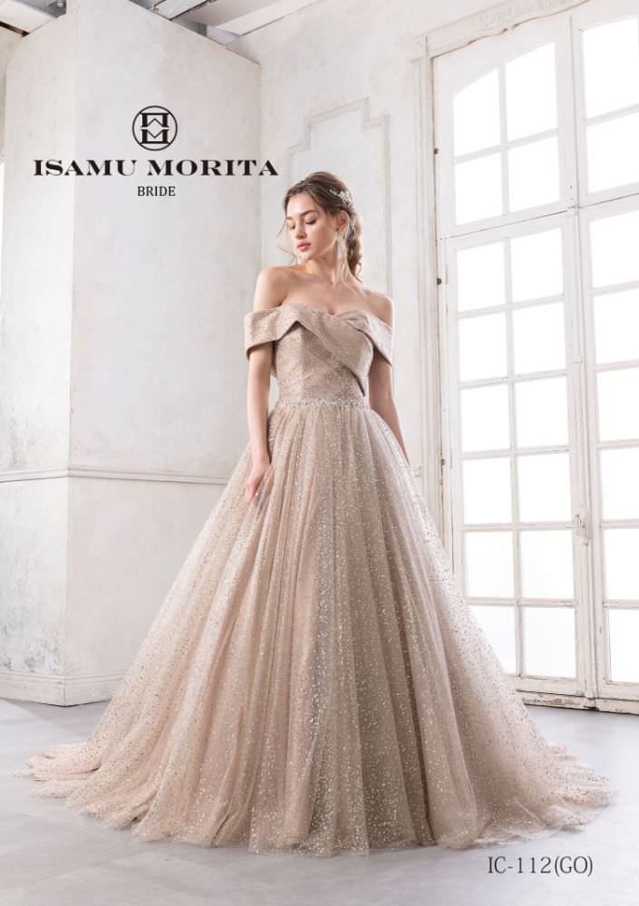IC-112(GO) 【結婚式 カラードレス レンタル】