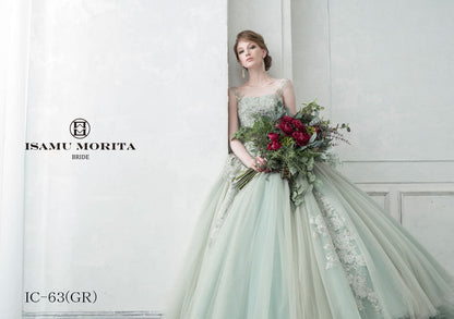 IC-63(GR) 【結婚式 カラードレス レンタル】