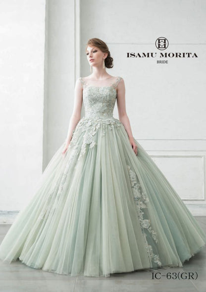 IC-63(GR) 【結婚式 カラードレス レンタル】