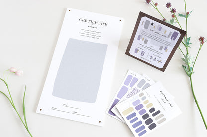 シールで作るゲスト参加型の結婚証明書・ウェディングアート(ブルー)【結婚式 結婚誓約書 ウェディング 挙式 ゲスト参加型】