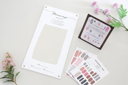 シールで作るゲスト参加型の結婚証明書・ウェディングアート(ピンク)【結婚式 結婚誓約書 ウェディング 挙式 ゲスト参加型】