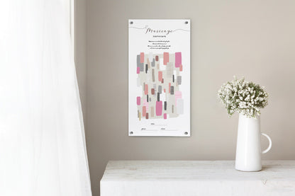 シールで作るゲスト参加型の結婚証明書・ウェディングアート(ピンク)【結婚式 結婚誓約書 ウェディング 挙式 ゲスト参加型】