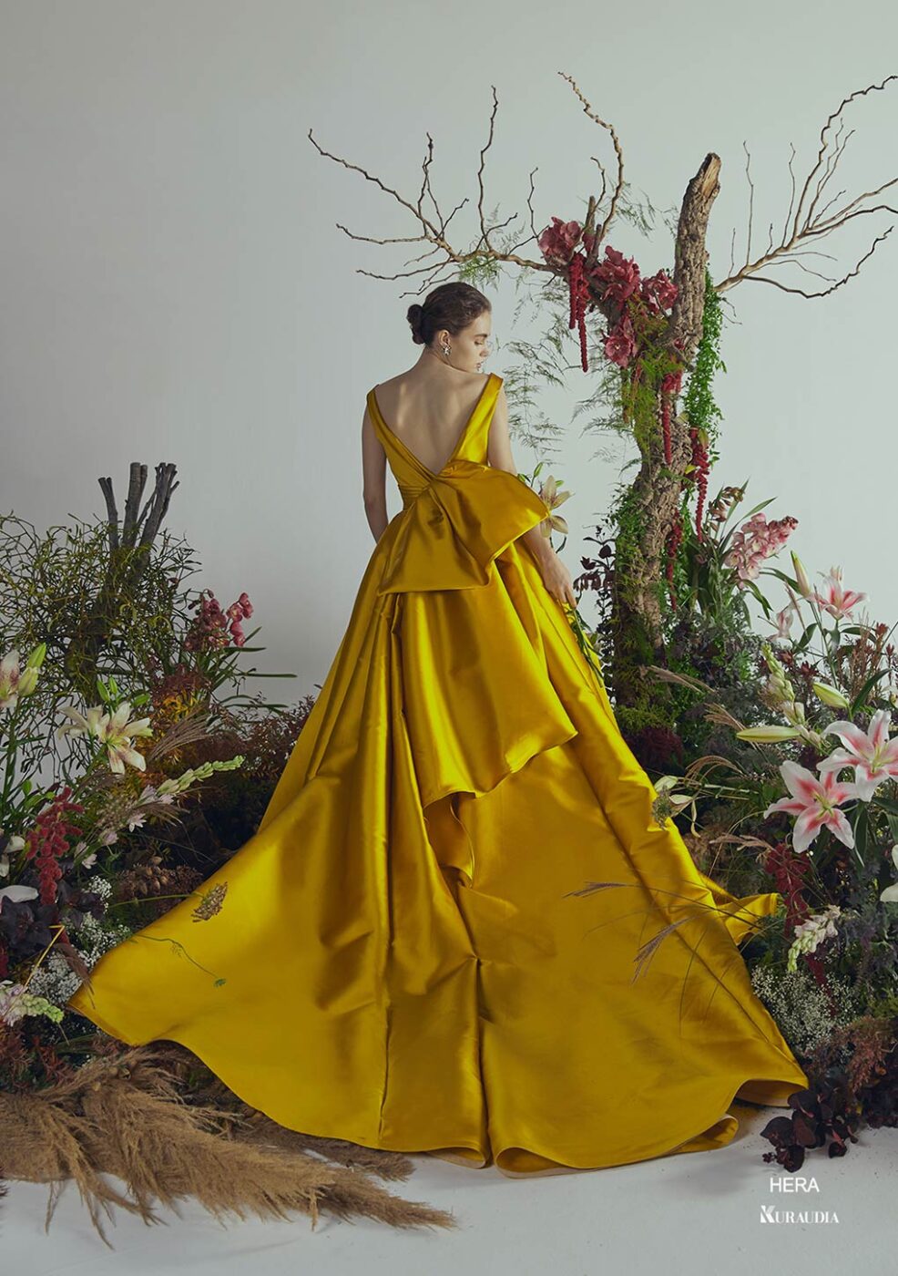 IM-0004 Hera Yellow【結婚式 カラードレス レンタル】