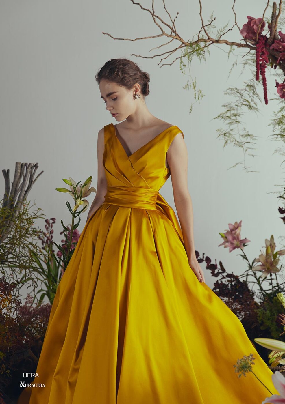 IM-0004 Hera Yellow【結婚式 カラードレス レンタル】