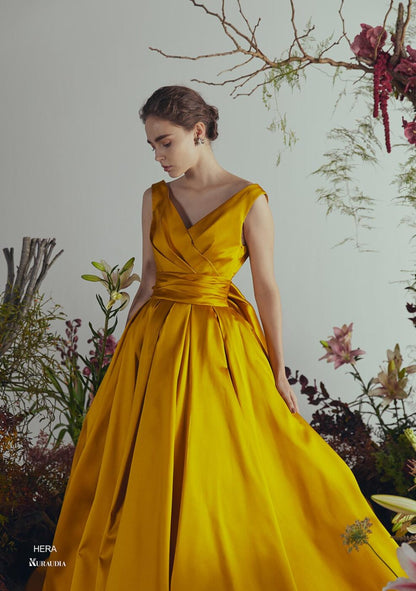 IM-0004 Hera Yellow【結婚式 カラードレス レンタル】