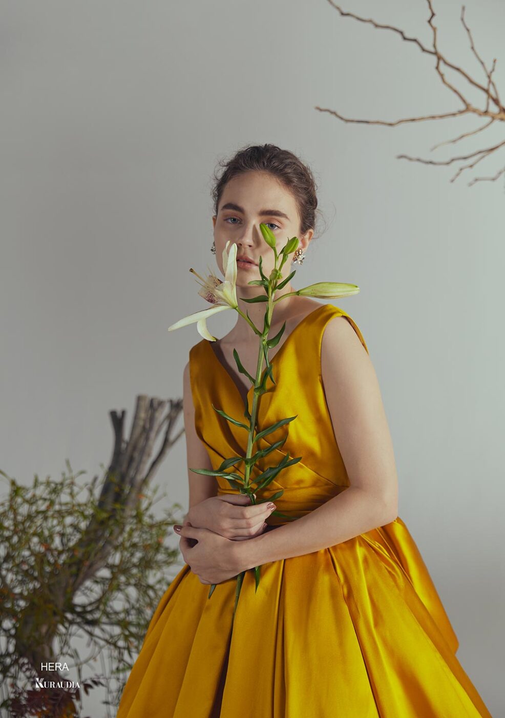 IM-0004 Hera Yellow【結婚式 カラードレス レンタル】