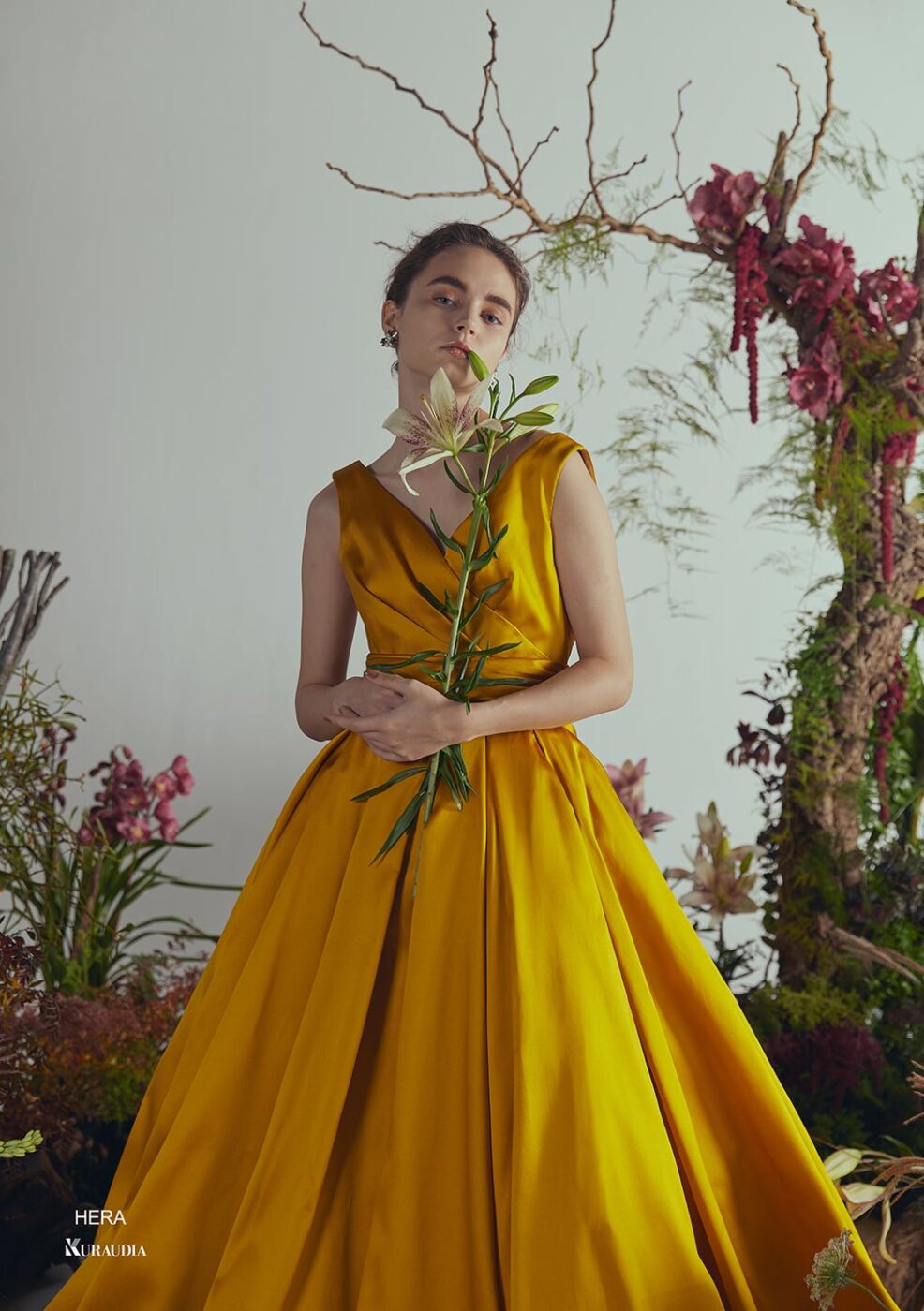 IM-0004 Hera Yellow【結婚式 カラードレス レンタル】
