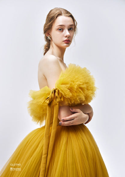 IM-0023_CLOTHO_Yellow【結婚式 カラードレス レンタル】