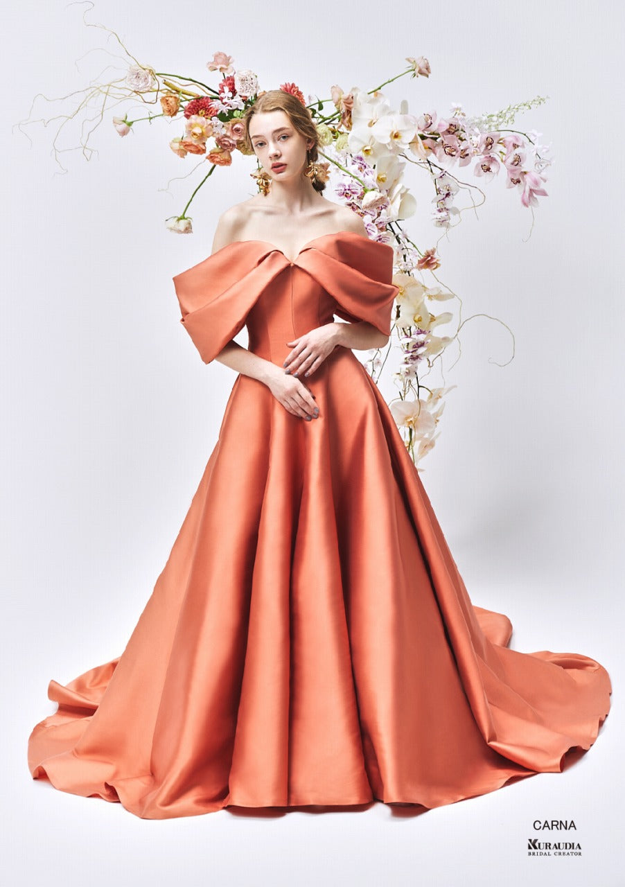 IM-0024 CARNA Terracotta【結婚式 カラードレス レンタル】