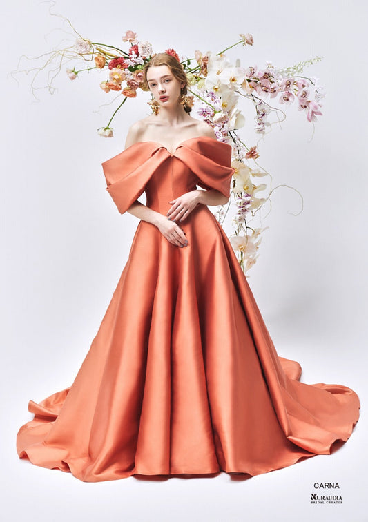 IM-0024 CARNA Terracotta【結婚式 カラードレス レンタル】