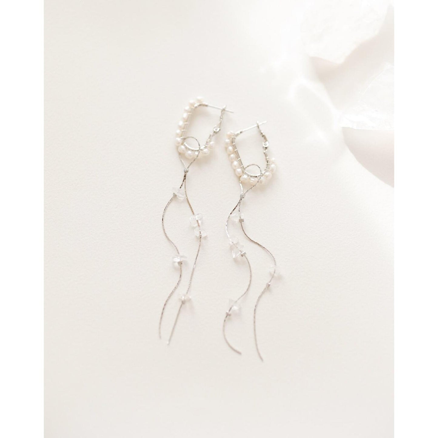 silver crystal chain