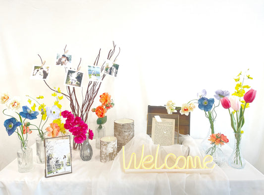 【3泊4日レンタル】フラワーコーディネートセット レンタルウェルカムグッズ 【結婚式 ウェルカムスペース レンタル】
