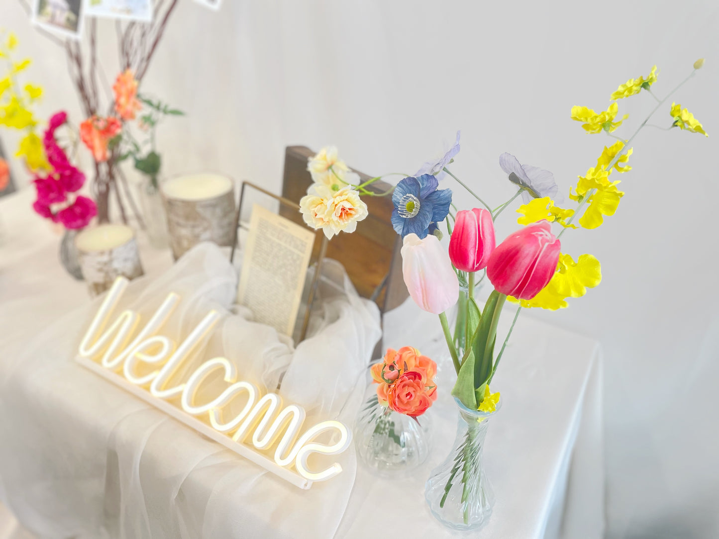 【3泊4日レンタル】フラワーコーディネートセット レンタルウェルカムグッズ 【結婚式 ウェルカムスペース レンタル】