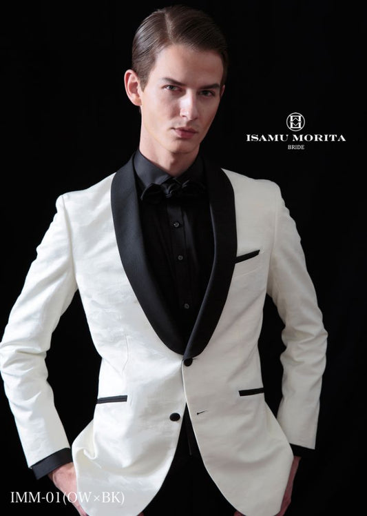 IMM-01(OW×BK) 【結婚式 タキシード レンタル】